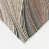 Couverture Polaire Fleur joyeuse abstraite beige marron floral fracta (Coin)