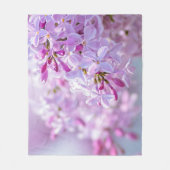 Couverture Polaire Fleur lilas rose (Devant)