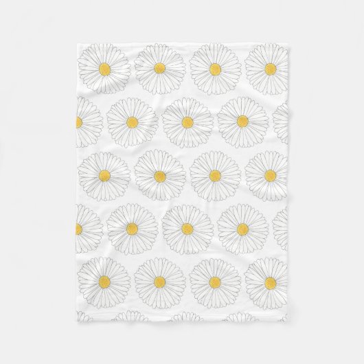 Couverture Polaire Fleur marguerite marguerite marguerite fête de jar (Devant)