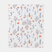 Couverture Polaire Fleur Motif Printemps Floral (Devant)