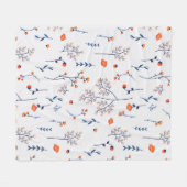 Couverture Polaire Fleur Motif Printemps Floral (Devant (Horizontal))