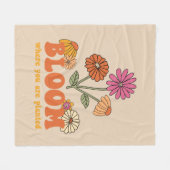 Couverture Polaire Fleur Où vous êtes planté (Devant (Horizontal))