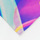 Couverture Polaire Fleur pastel abstrait moderne (Coin)