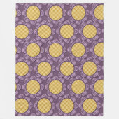 Couverture Polaire Fleur pourpre (Devant)