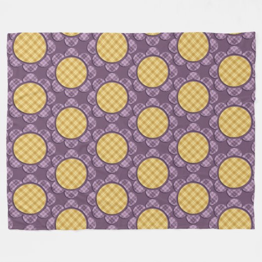 Couverture Polaire Fleur pourpre (Devant (Horizontal))