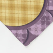 Couverture Polaire Fleur pourpre (Coin)