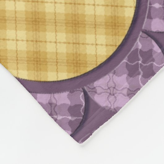 Couverture Polaire Fleur pourpre (Coin)