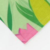 Couverture Polaire Fleur Power Blossts sans faille motif 8 (Coin)