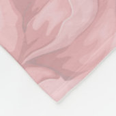 Couverture Polaire Fleur rose (Coin)