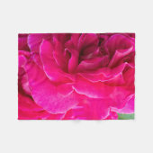 Couverture Polaire Fleur rose (Devant (Horizontal))