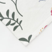 Couverture Polaire Fleur rose (Coin)