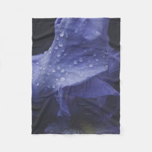 Couverture Polaire Fleur Rose violet (Devant)