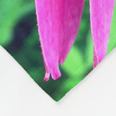 Couverture Polaire Fleur rose vive (Coin)