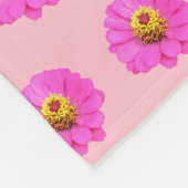Couverture Polaire Fleur rose Zinnia Motif sans couture sur (Coin)