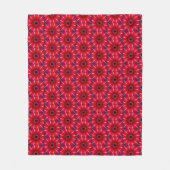 Couverture Polaire Fleur rouge (Devant)