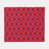Couverture Polaire Fleur rouge (Devant (Horizontal))