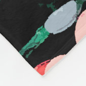 Couverture Polaire Fleur rouge aquarelle (Coin)