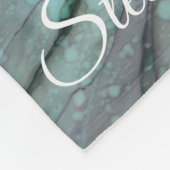 Couverture polaire "Fleur rouge et verte" Personna (Coin)