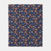 Couverture Polaire Fleur rustique folklorique (Devant)