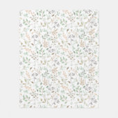 Couverture Polaire Fleur sauvage Boho (Devant)