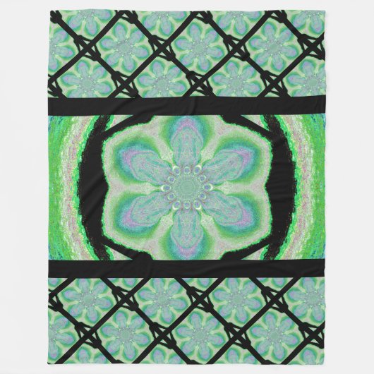 Couverture Polaire Fleur sauvage brumeux 1 (Devant)