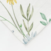 Couverture Polaire Fleur sauvage couleur bleu violet (Coin)