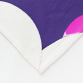 Couverture Polaire Fleur sauvage dynamique Y2K Gras Retro Printemps D (Coin)