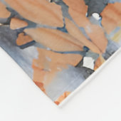 Couverture Polaire Fleur sauvage en terre cuite Boho rustique lancer (Coin)