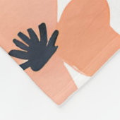 Couverture Polaire Fleur sauvage en terre cuite Boho rustique lancer (Coin)