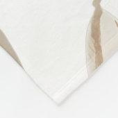 Couverture Polaire Fleur sauvage en terre cuite Boho rustique lancer  (Coin)