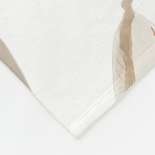 Couverture Polaire Fleur sauvage en terre cuite Boho rustique lancer (Coin)