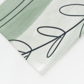 Couverture Polaire Fleur sauvage orange (Coin)