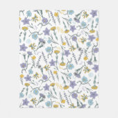 Couverture Polaire Fleur sauvage vintage (Devant)