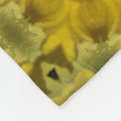 Couverture Polaire Fleur soleil éclate dorée (Coin)