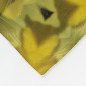 Couverture Polaire Fleur soleil éclate dorée (Coin)