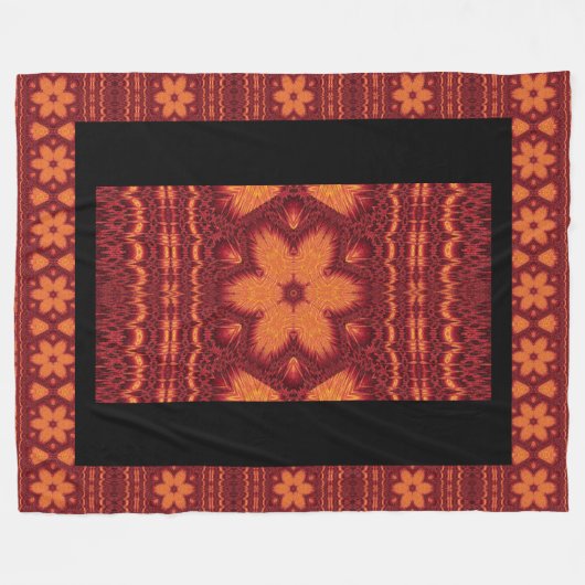 Couverture Polaire Fleur Sun (Devant (Horizontal))