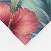 Couverture Polaire Fleur tropicale (Coin)