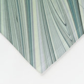 Couverture Polaire Fleur verte abstraite moderne fractale violette (Coin)