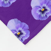 Couverture Polaire Fleur violet Pansy Motif sans couture sur (Coin)