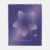 Couverture Polaire Fleur violette (Devant)