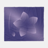 Couverture Polaire Fleur violette (Devant (Horizontal))