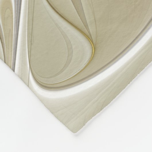 Couverture Polaire Fleurir Avec Or Moderne Fleur Abstraite Fractale (Coin)