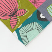 Couverture Polaire fleurit le patchwork (Coin)