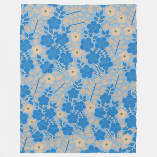 COUVERTURE POLAIRE FLEURS (Devant)