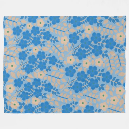 COUVERTURE POLAIRE FLEURS (Devant (Horizontal))