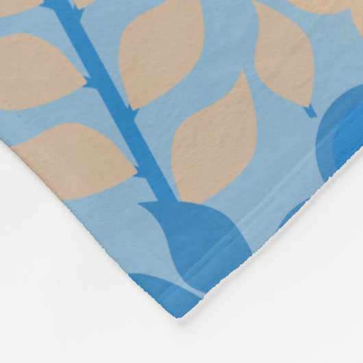 COUVERTURE POLAIRE FLEURS (Coin)