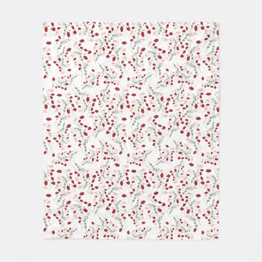 Couverture Polaire Fleurs (Devant)
