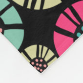 Couverture Polaire Fleurs Abstraites 031023 - Couleurs 01 (Coin)