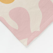 Couverture Polaire Fleurs abstraites rétro (Coin)