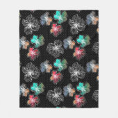 Couverture Polaire Fleurs alignées sans couture abstrait PA moderne (Devant)